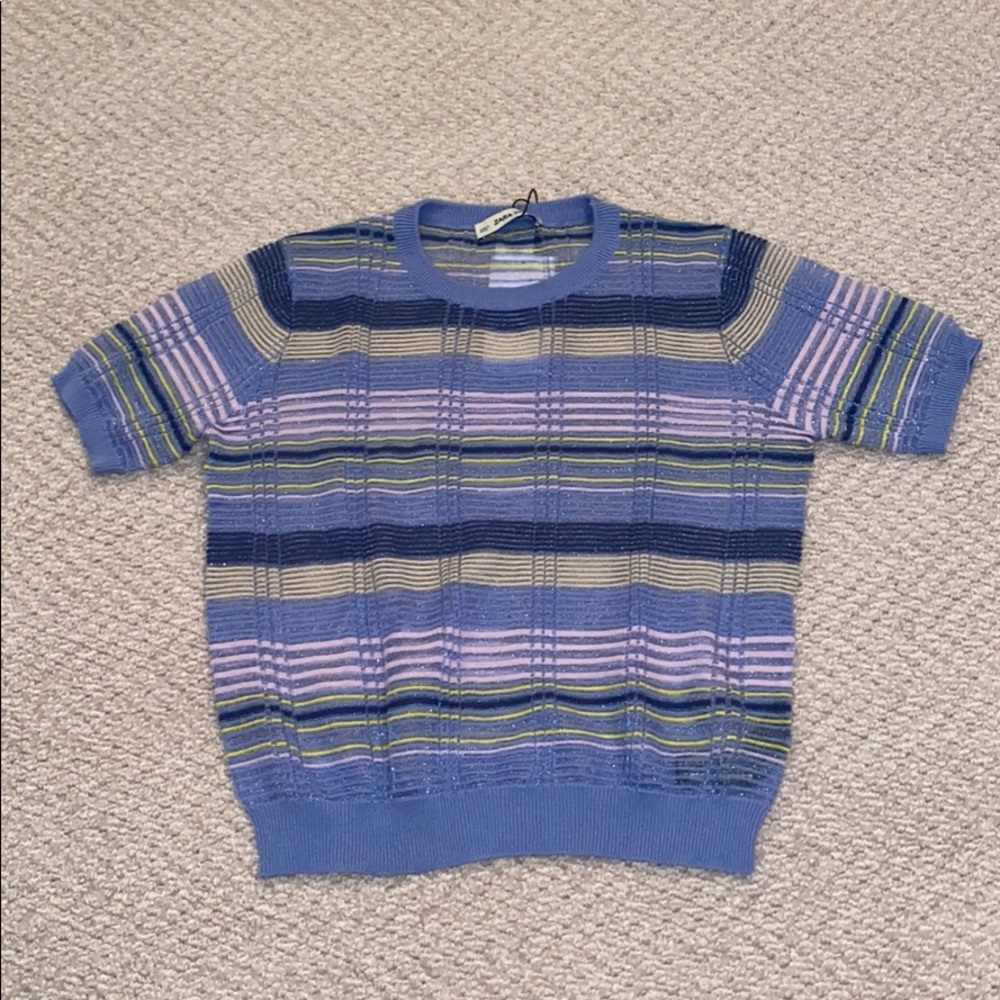 knitted short sleeve shirt